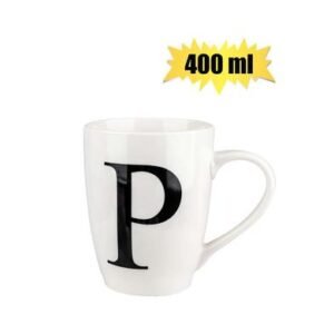 Mug daily tall letter p,400ml