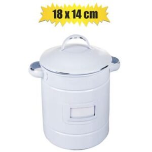 Storage can 18x14cm white