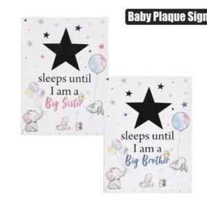 Plaque mdf sign 14x19.5cm countdown astd