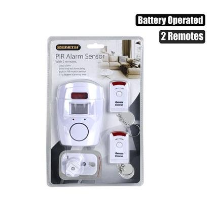 Alarm pir with 2 remotes b/o
