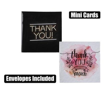 Card & env mini thank you designs