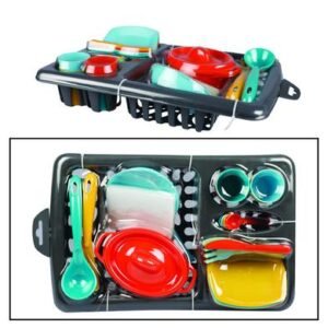 Playset washing up with rack