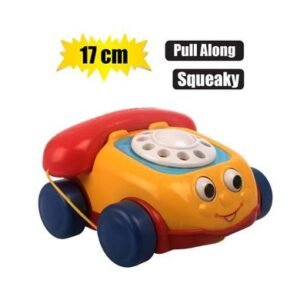 Baby toy pull along phone w/squeak 17cm