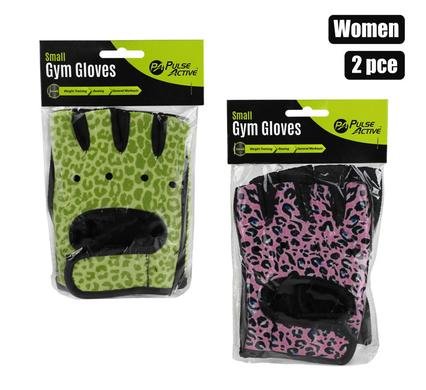 Fitness gym gloves women assorted 2pc
