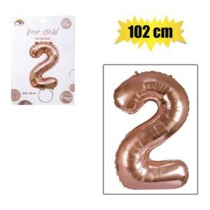 Balloon helium foil rose g 2 102cm f-04