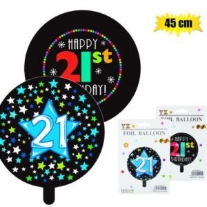 Balloon helium foil ms 21 45cm f-01