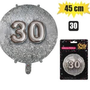 Balloon helium foil ms 30 45cm f-01