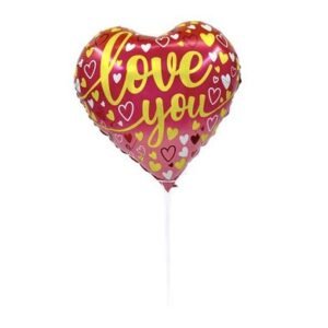 Balloon a/fill love you v-day 45cm