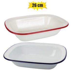 Pie dish enamel 26cm oblong