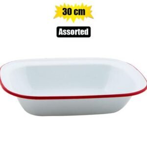 Pie dish enamel 30cm oblong