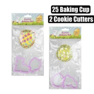 Baking set cookie cutter and baking cups