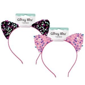 Hair alice band sequin cat ears