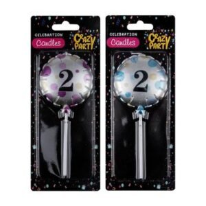 Candle birthday balloon round asstd-2