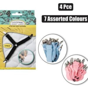 Haberdashery fitted sheet fastners 4pc