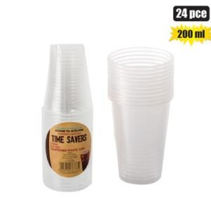 Picnic cups pl 24pce disposable 200ml