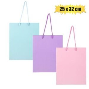 Gift-bag pastel color lrg 25x32cm