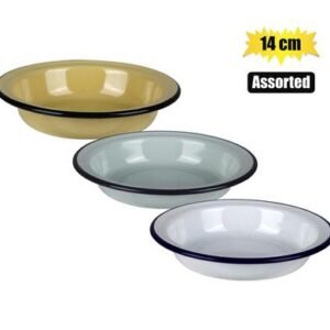 Plate enamel 14cm milk