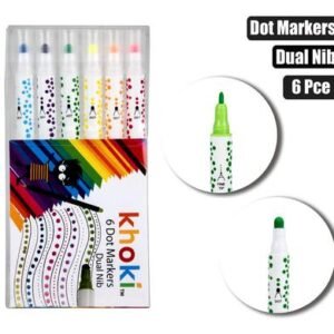 Art+craft dual tip dot&marker 6pc