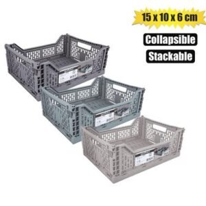 Basket pl collapsible 600ml 15x10x6cm