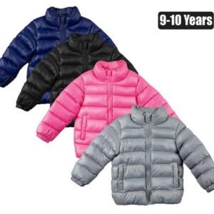 Puffer jacket kids plain size 9-10