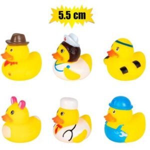 Baby vinyl themed duck 5.5cm assorted