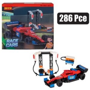 Building blocks cogo racing car 286pcs