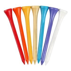 Golf Tees 30 Pack - Colorful Wooden Durable | PGM