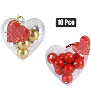 Sweet choc rp 10pc balls in heart 45g md