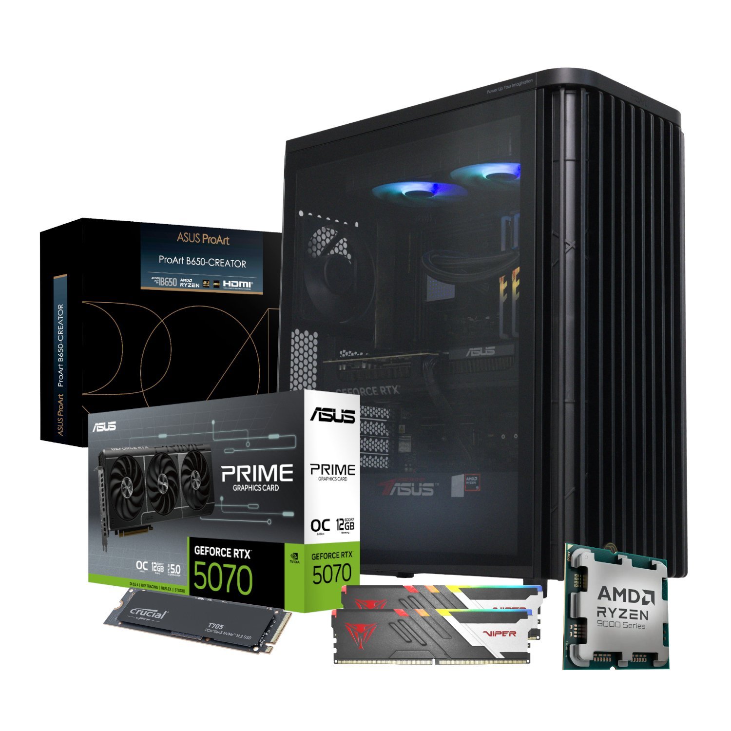 PCBuilder Ryzen 9 9900X MICHELANGELO Windows 11 Creator PC - Image 2